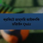 ক্রিকেট জার্সির আইকনিক ডিজাইন Quiz